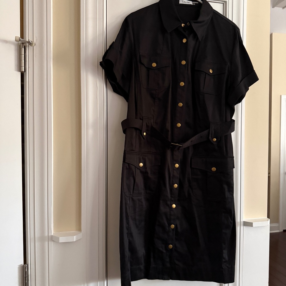 LN Calvin Klein black dress.  Size 16W